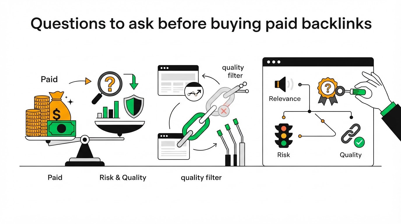 Questions to ask before buying paid backlinks