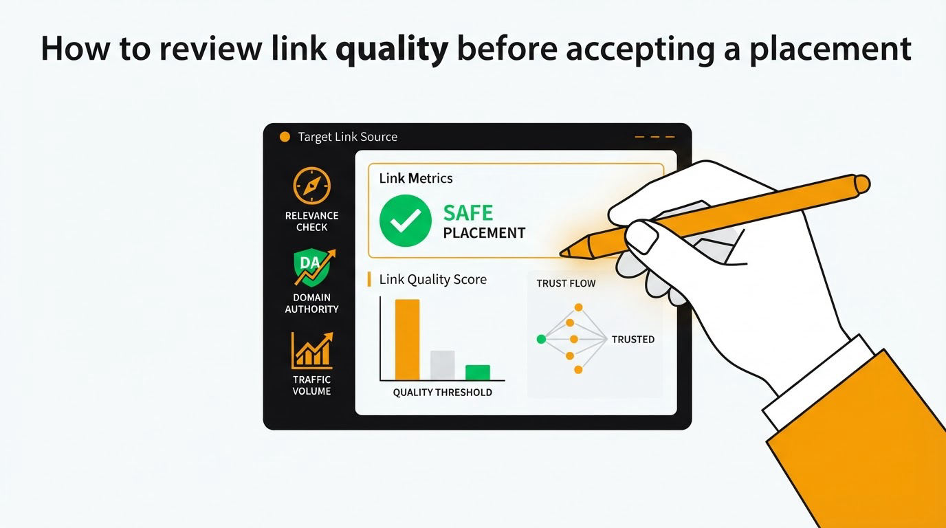 How to review link quality before accepting a placement