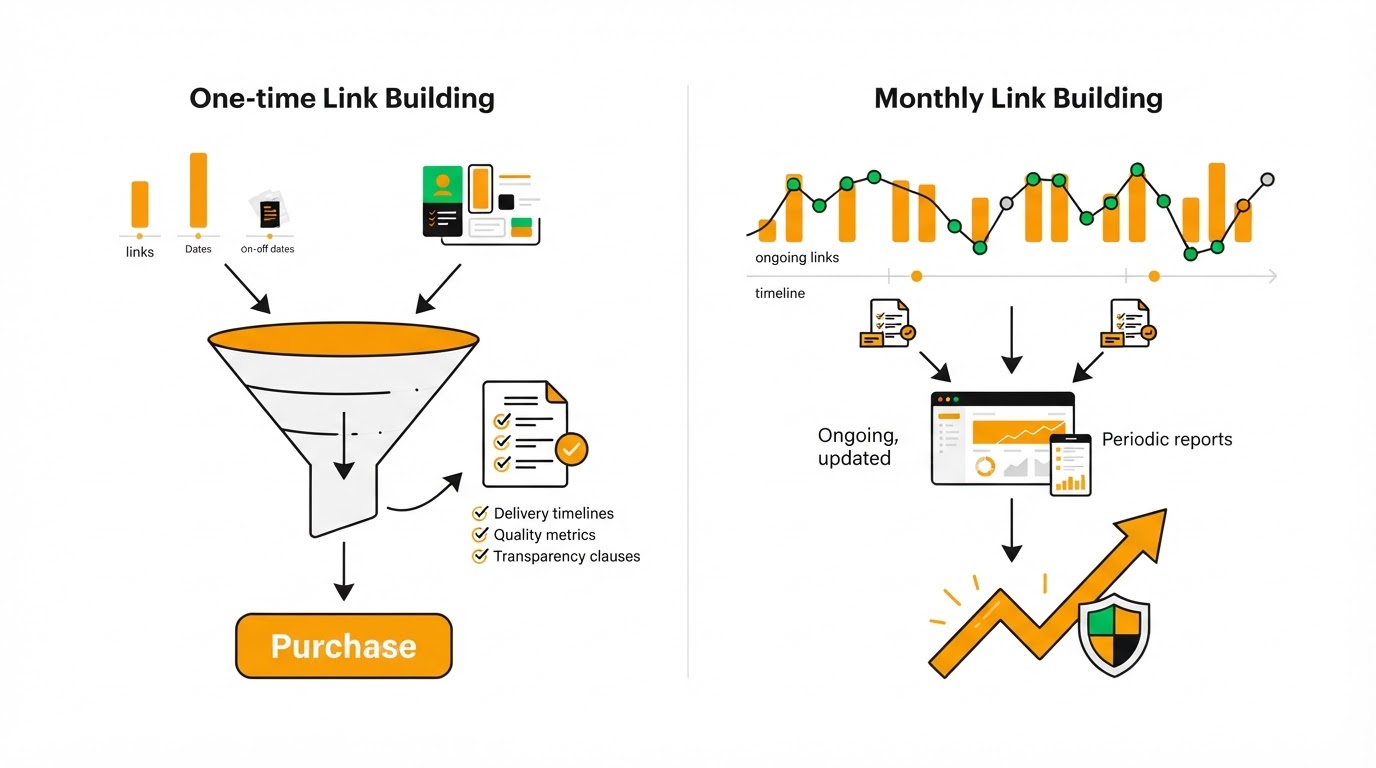 Set reporting requirements before you buy backlinks